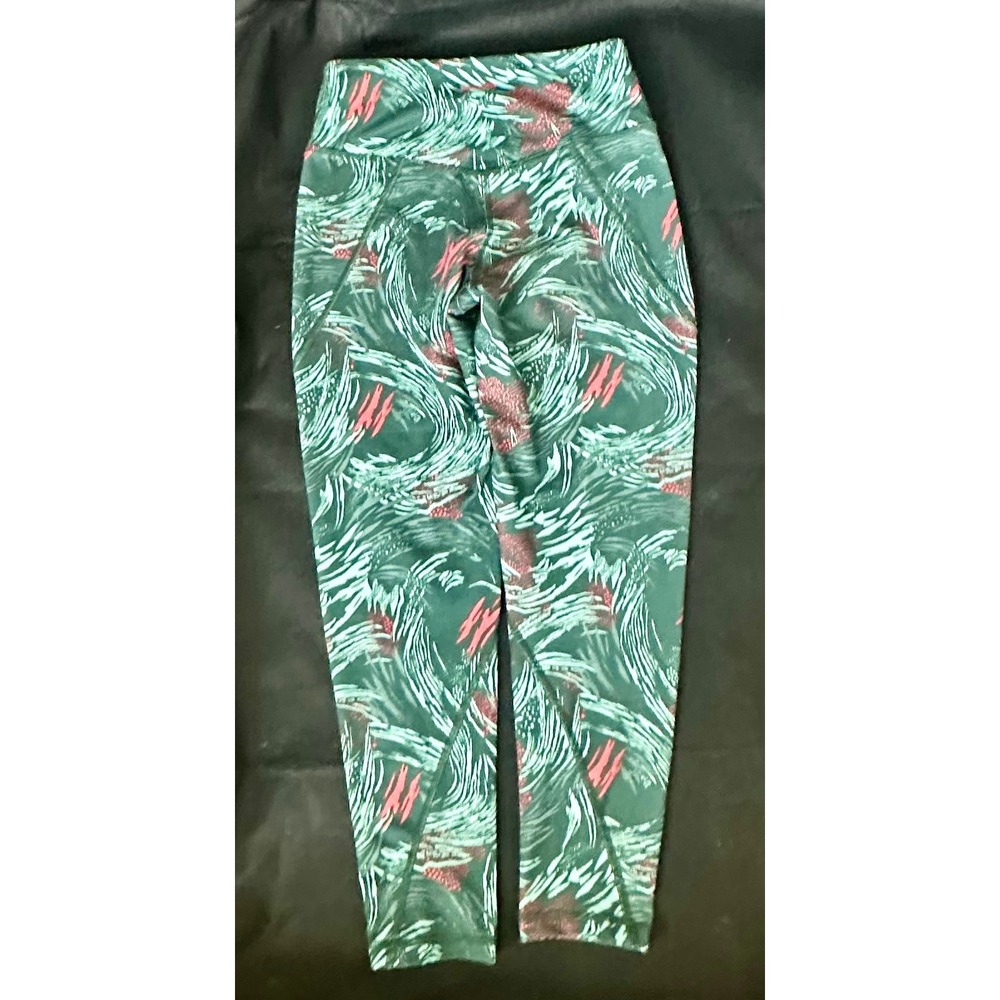 Patagonia Centered Tights Womens XS Green Abstract Print Leggings STY21917FA18‎